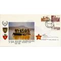 South Africa Army fdc 5 signed
