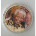 Bargain South Africa Mandela gold plated medallion