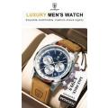Poedagar - Men Luxury Leather German Quartz Watch *****MUST SEE*****R6000