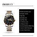 ***Must see ***Poedagar - Silver and Gold Stainless Steel Men`s Watch