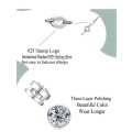925 Sterling silver white crystal Cubic Zirconia