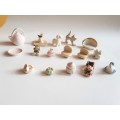 Collection of Miniature Porcelain Figurines, Ornaments