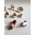 Collection of Miniature Porcelain Figurines, Ornaments