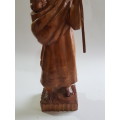 Wood Carved African Woman