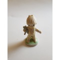 Porcelain Figurine, Baby with Teddy Bear, Nijhof Handbemalt