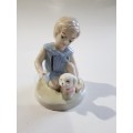 Porcelain ornament, Puppy Love, Heritage Porcelain