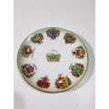 Collector Porcelain Plate with Cities Crests, Austria, EIGL