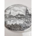 Mini Porcelain Plate, Frankfurt/Main, K+T, Bavaria, Germany
