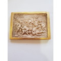 Ceramic Wallplate, Made in Italy, Gypsea Gubbio, 3D