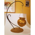 Brass Ornament with Hanging Pot