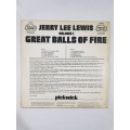 Jerry Lee Lewis, Great Balls of Fire LP, VG