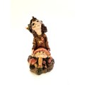 Witch with Mushroom Figurine, Crown