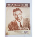 Song Sheet, Sheet Music, When I Fall in Love, Nat King Cole