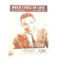 Song Sheet, Sheet Music, When I Fall in Love, Nat King Cole