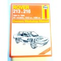 Rover 213 & 216, 1984-1989, Owners Workshop Manual, Haynes