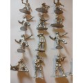 Miniature Military Figurines x 13