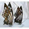 Brass Butterflies - set of  2