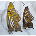 Brass Butterflies - set of  2