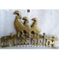 Brass Duck 'God bless our Home' Key Holder