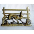 Brass Letter Holder - Fox