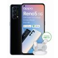 Oppo Reno5 5G Dual Sim 128GB - Starry Black + Oppo Wireless Earpods (Local)