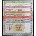 Zimbabwe 2003-2006 $5,000, $10,000, $20,000, $50,000 & $100,000 Set