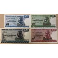 Zimbabwe 1983 $2 $5 $10 $20 Set