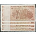 Zimbabwe 2009 Consecutive $100