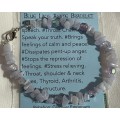 Blue Lace Agate and Shimmer Bead Bracelet