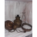 Old ceiling lantern for spare parts (lamp shade is broken) see photos. COURIER GUY R150.00
