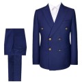 Navy Blue Double Breasted Suit