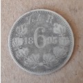 1895 sixpence
