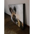 Wilddog Oil Painting, Title 'I wish you well'