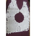 Fabulous off white linen loose vintage collar embroidered and richly decorated. Adult size.