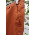 Brick brown men`s long casual pants by `Best Fashion` size 37. Pockets sides and back. Used once.