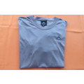 Men's grey 'K-Way' technical design short sleeve top with moisture manager size Medium.