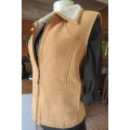 Waistcoat for the cold days! In suede look with warm inner size 38/14 by 'Kelso'.