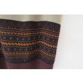 Stunning 2 layer ankle length skirt by 'Anna Pia' in size 48/24. Choc brown underlayer.