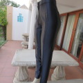 Glamorous dark navy shiny skinny pants by WOMAN SENSE in size 34 tight...32 perfect fit. New.