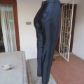 Glamorous dark navy shiny skinny pants by WOMAN SENSE in size 34 tight...32 perfect fit. New.