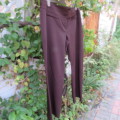 Smart pants in a very dark brown with wide straight legs  size 42/18 by INSYNC. Front dummy pockets