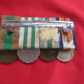 Set of 4 SADF medals with ribbons. General Service...Bronz 1994 service..Silver good service..5yr