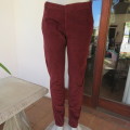 A must for winter! Hickory brown corderoy pants by FASHION EXPRESS in size 38/14