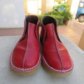 Pair of Red genuine leather shoes by 'Ranger' in size 9. Just need laces in the colour you prefer.