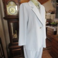 Best quality RAOUL pant suite in size 40 to 42. Pale blue colour. In 100% polyester fabric. New cond