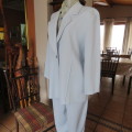 Best quality RAOUL pant suite in size 40 to 42. Pale blue colour. In 100% polyester fabric. New cond