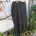 Smart black 100% polyester pants by 'Donna- Claire' in size 46/22. Straight legs. As new.