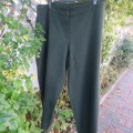 Absolute amazing hunters green pants. With vertical silver threads size 48/24 by 'RENA TAYLOR'.