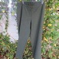 Absolute amazing hunters green pants. With vertical silver threads size 48/24 by 'RENA TAYLOR'.