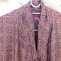 Amazing men's vintage dressing gown in woven satin by HIS EXCELLENCE by REGENT size 42 to 46.As new.